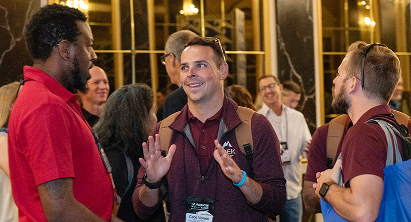 Network with Industry Professionals WWA Show attendees networking at the annual WWA Show industry event