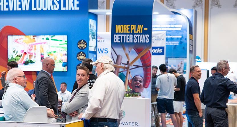 The WWA Show trade show floor filled with exhibitors