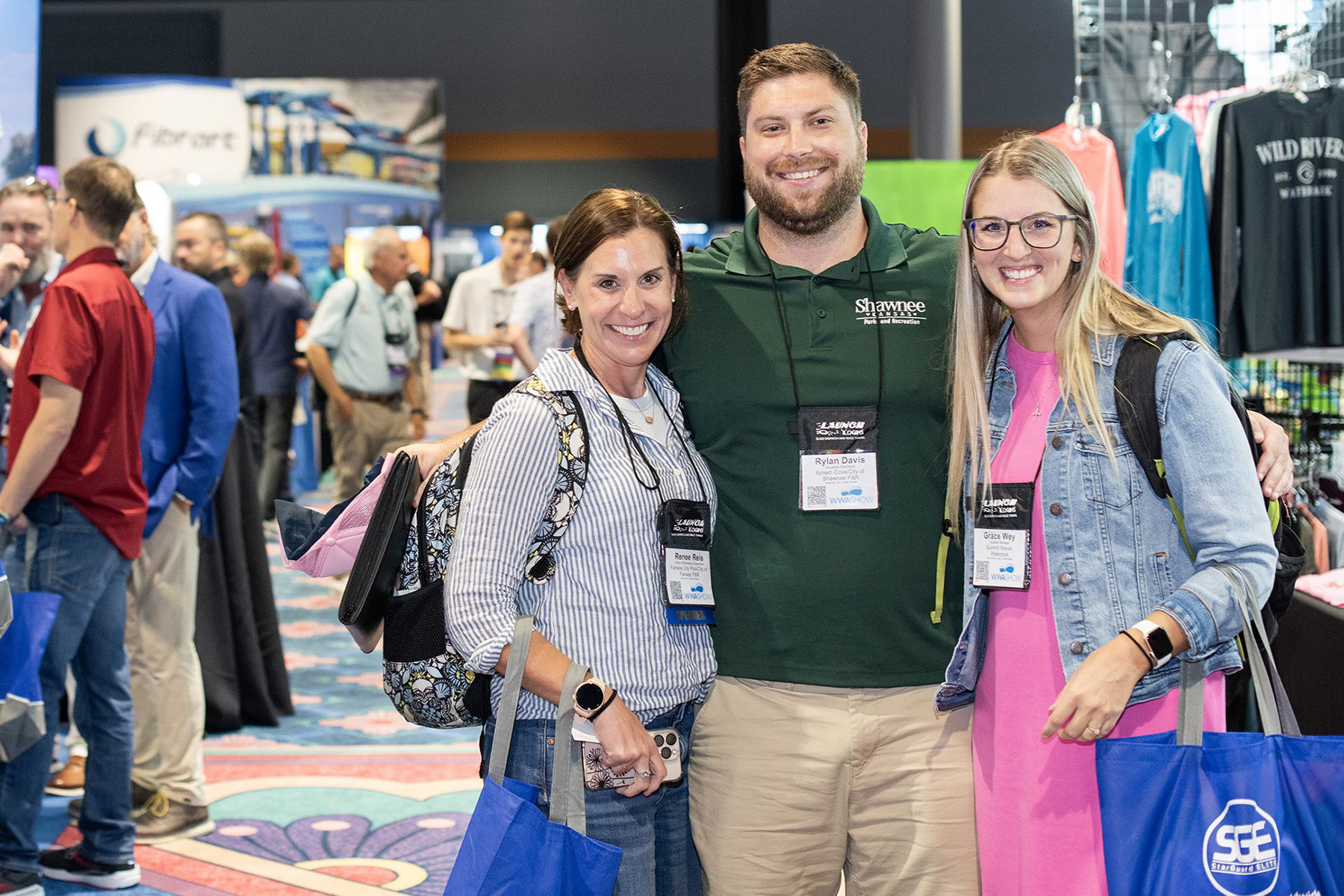 Network with industry professionals Waterpark professionals posing for a photo at a recent conference